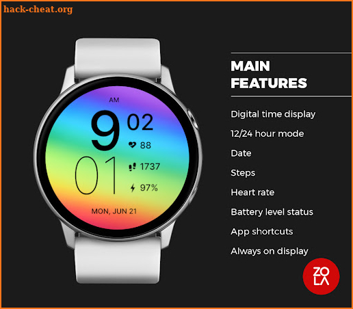 Rainbow Watch Face screenshot