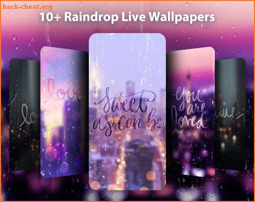 Raindrop Live Wallpaper & Launcher Themes screenshot