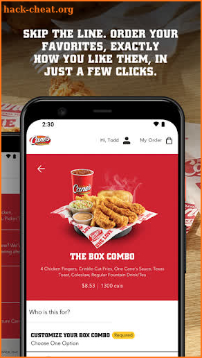 Raising Cane's Chicken Fingers screenshot