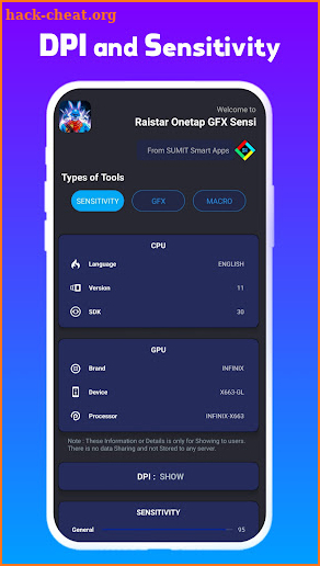 Raistar Macro Onetap GFX Sensi screenshot