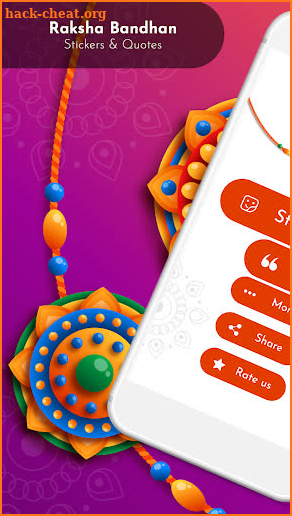 Raksha Bandhan (Rakhi) Stickers and Quotes screenshot