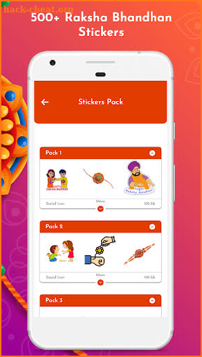 Raksha Bandhan (Rakhi) Stickers and Quotes screenshot