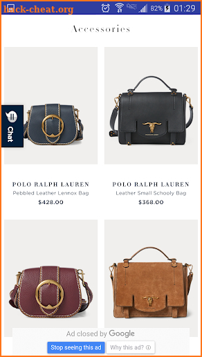 Ralph Lauren Shop screenshot