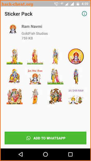 RAM NAVMI WhatsApp Stickers screenshot