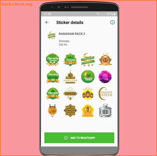 Ramadan Mubarak Kareem Stickers screenshot