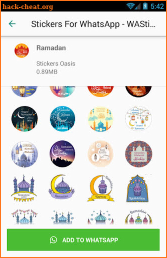 Ramadan Mubarak Stickers For WAStickerApps screenshot