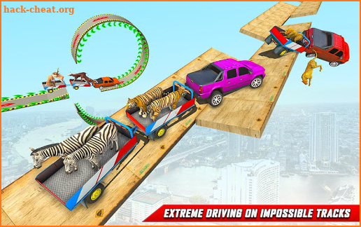 Ramp Car Driving Simulator: Animal Transport Games screenshot