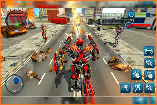 Ramp Car Robot Transforming Game: Robot Car Games screenshot