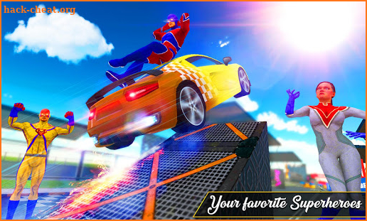 Ramp Rollover: Superhero Car Crash Derby Stunt screenshot