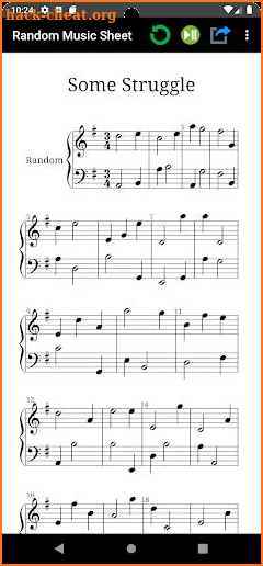 Random Music Sheet screenshot