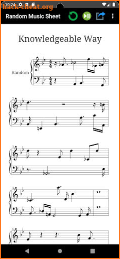 Random Music Sheet screenshot