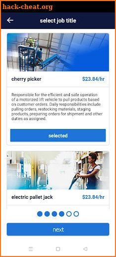 randstad at work - employer screenshot