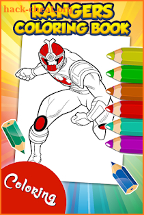 Rangers Superhero Coloring Game screenshot