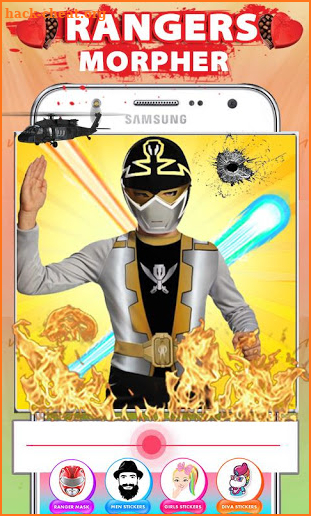 Rangers Superhero Face Morpher screenshot