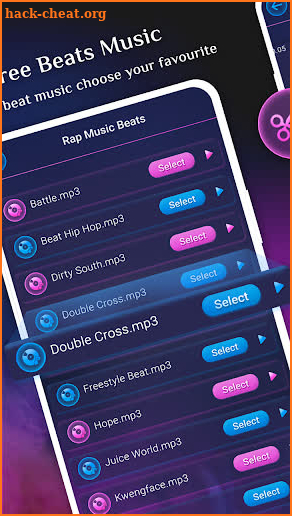 Rap Music Beats - Rap Music Recording Studio Maker screenshot