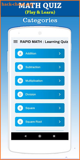 RAPID MATH QUIZ : Learning Exercises screenshot