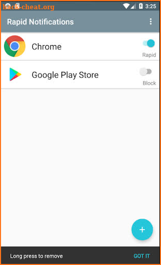 Rapid Notifications Blocker PR screenshot