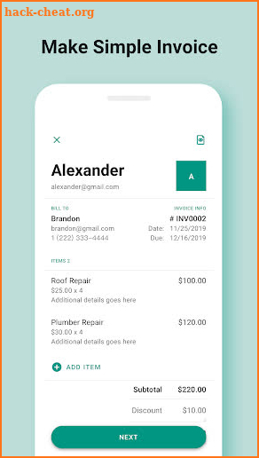 RapidBooks : Invoice Maker screenshot