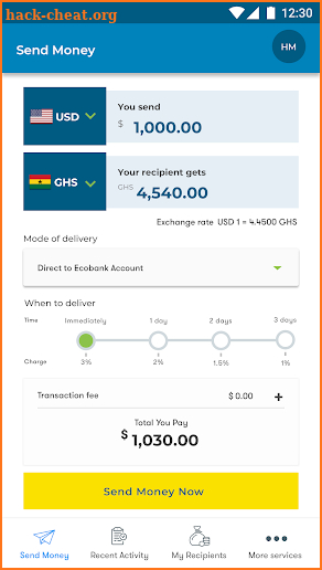 Rapidtransfer screenshot