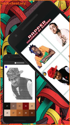 Rapper Color By Number - Rapper Pixel Art Coloring screenshot