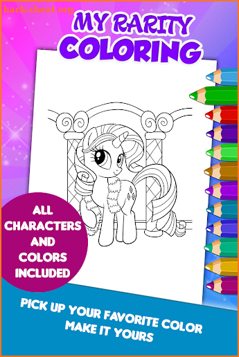 Rarity Coloring Game screenshot