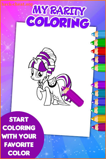 Rarity Coloring Game screenshot