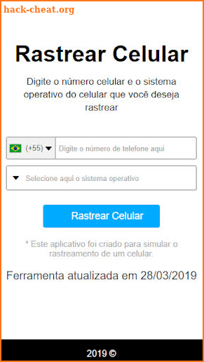 Rastrear Celular pelo Numero screenshot