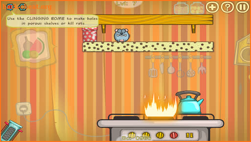 Rats Invasion, physics-based puzzle game screenshot