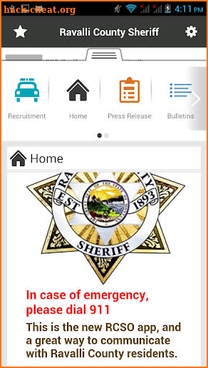 Ravalli County Sheriff screenshot