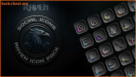 Raven Dark Icon Pack screenshot