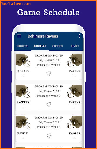 Ravens - Football Live Score & Schedule screenshot