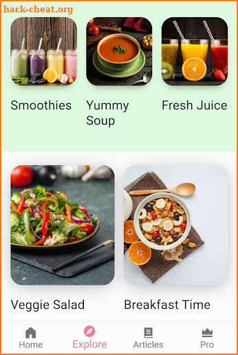 Raw Food Recipes App screenshot