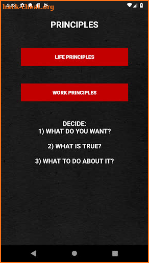 Ray Dalio's Principles Reference Handbook screenshot