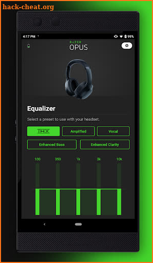 Razer Opus screenshot