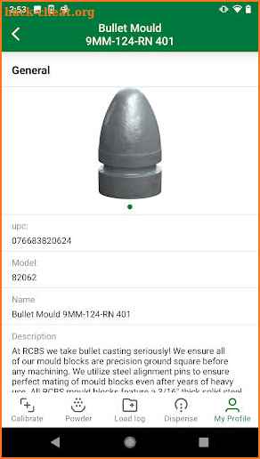 RCBS Reloading App screenshot