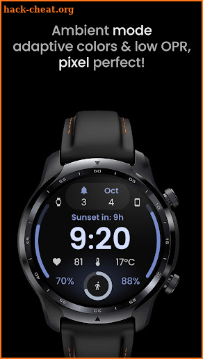 React 2: Wear OS watch face screenshot