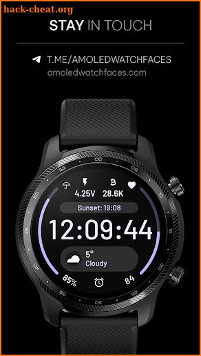 React: Wear OS watch face screenshot