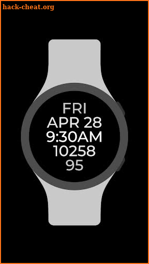 Readable Watch Face screenshot