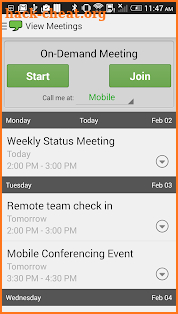 ReadyTalk Conferencing screenshot