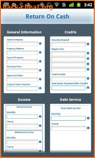 Real Estate Cash Flow Analysis screenshot