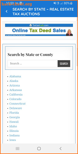 Real Estate Tax Auctions screenshot