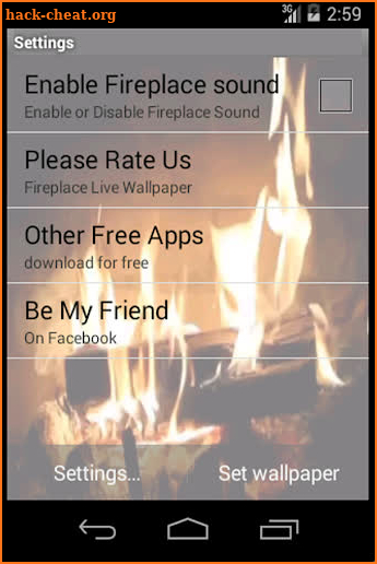 Real Fireplace Live Wallpaper screenshot