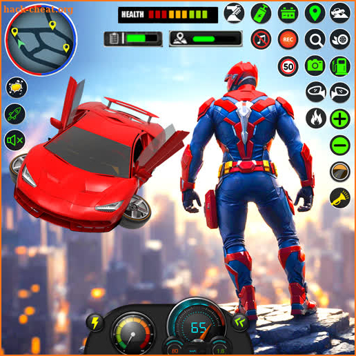 Real Flying Car Robot Shooting screenshot