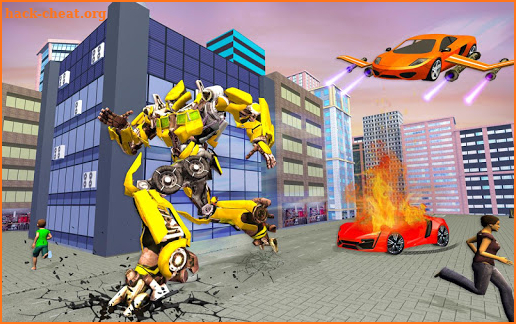 Real Flying Car Transformation Robot Simulator screenshot