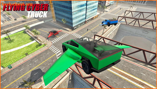 Real Flying Cyber Truck Electric Car 3D Simulator screenshot