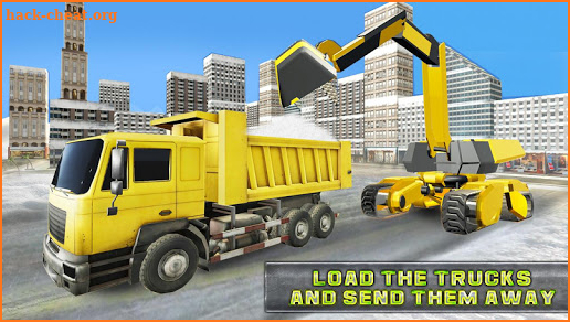 Real Heavy Snow Plow Truck Excavator Machine Games screenshot