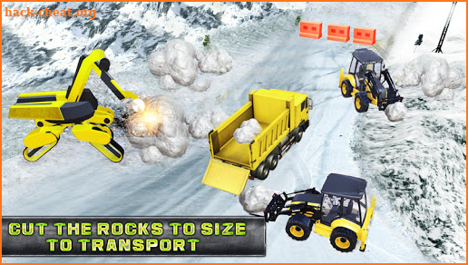 Real Heavy Snow Plow Truck Excavator Machine Games screenshot