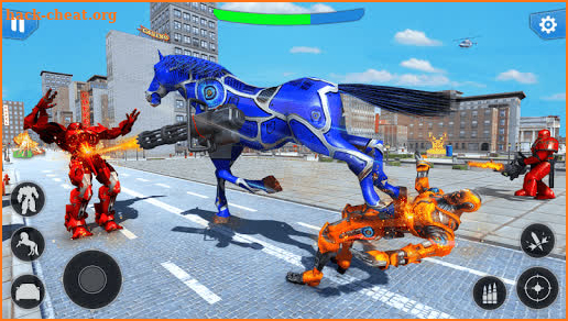 Real Horse Robot Transforming Games - Robot Car 3D screenshot