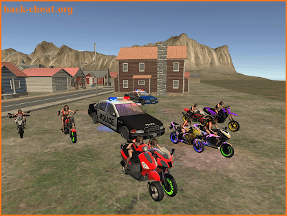 Real Moto Bike :Cop Car Chase Simulator 2018 screenshot