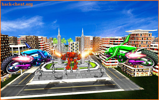 Real Moto Robot Transform: Flying Bike Robot Wars screenshot